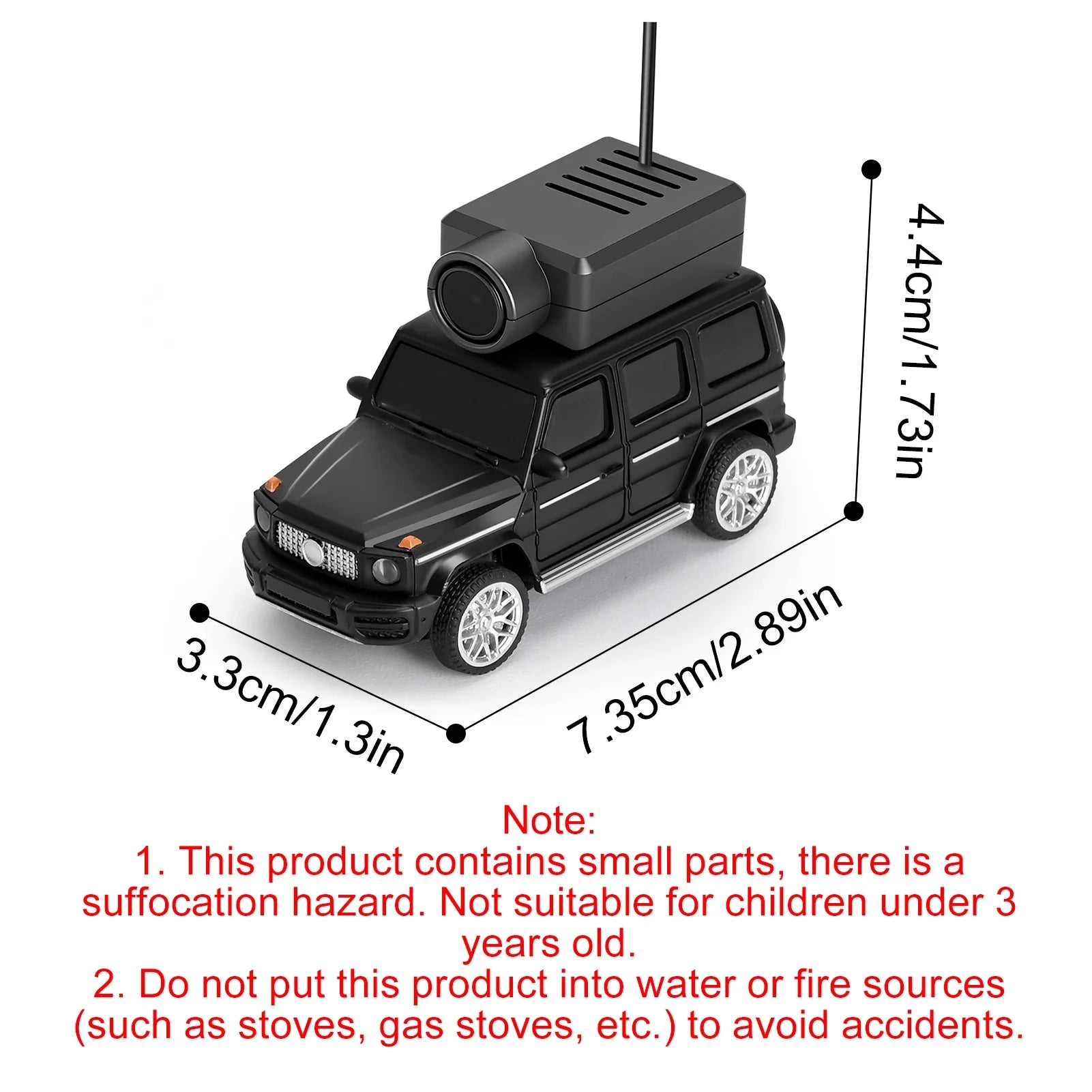 Mini RC Car with 720P HD Camera | Remote Control Spy Car with LED Lights & App Control