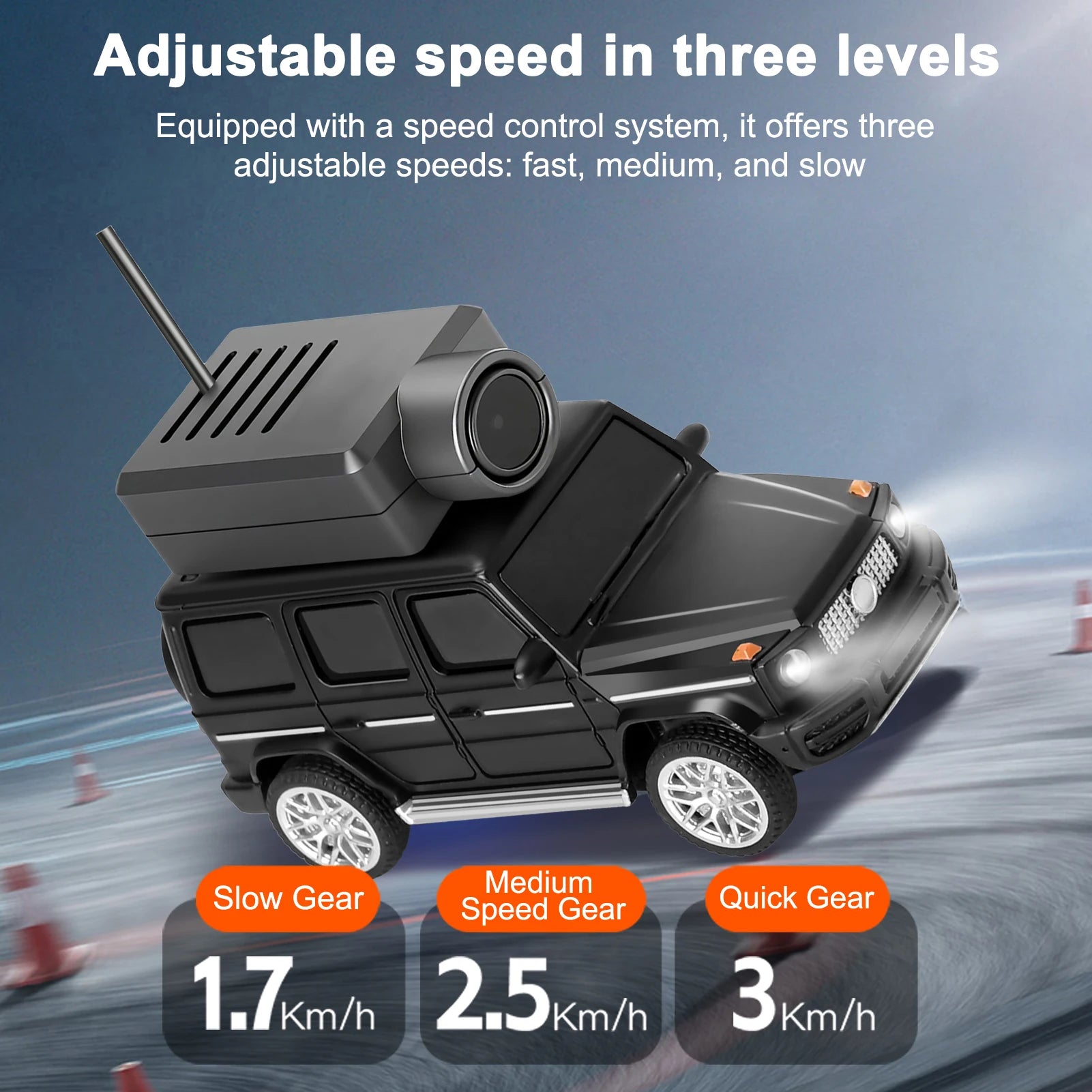 Mini RC Car with 720P HD Camera | Remote Control Spy Car with LED Lights & App Control