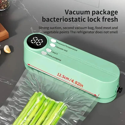 Mini Vacuum Sealer — USB Portable Food Sealing Machine with Pump &amp; Bags