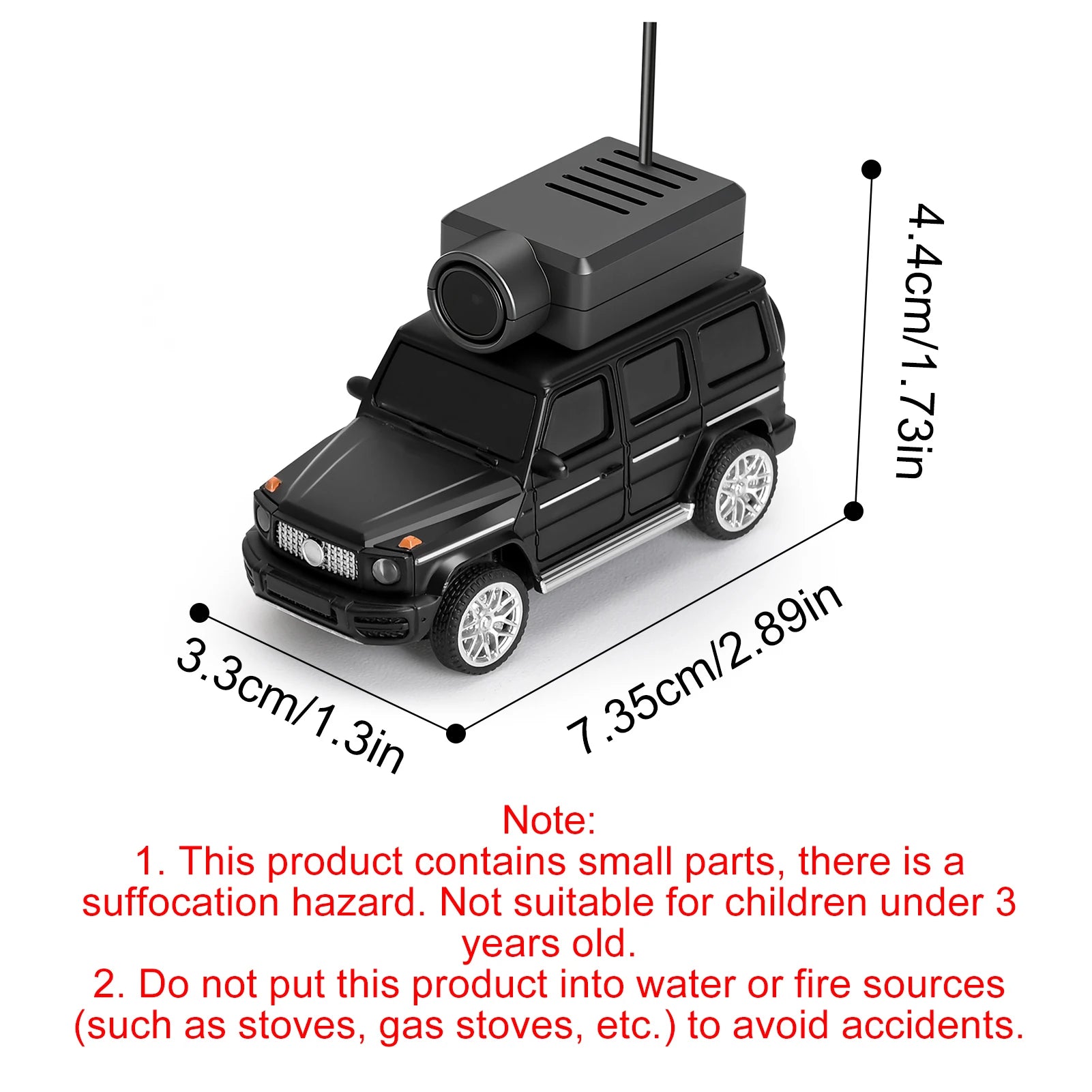 Mini RC Car with 720P HD Camera | Remote Control Spy Car with LED Lights &amp; App Control