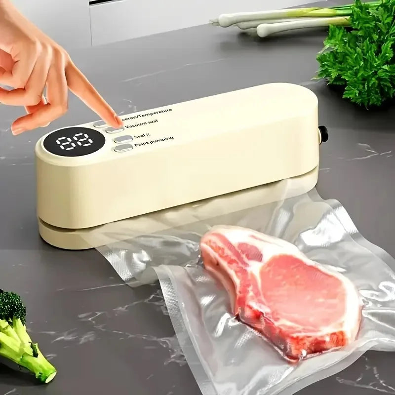 Mini Vacuum Sealer — USB Portable Food Sealing Machine with Pump &amp; Bags
