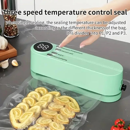 Mini Vacuum Sealer — USB Portable Food Sealing Machine with Pump &amp; Bags