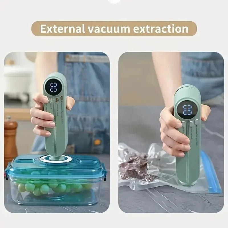 Mini Vacuum Sealer — USB Portable Food Sealing Machine with Pump &amp; Bags