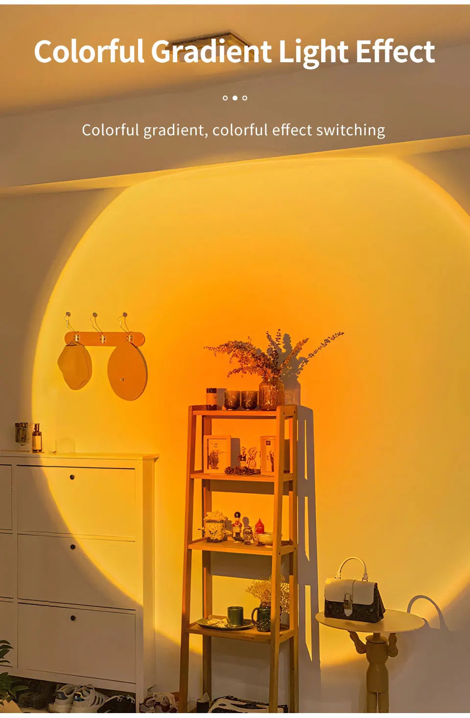 🌈 RGB Motion Sensor Wall Light — Magnetic Rechargeable LED Night Light