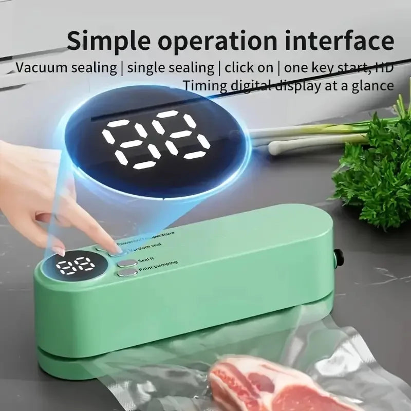Mini Vacuum Sealer — USB Portable Food Sealing Machine with Pump &amp; Bags