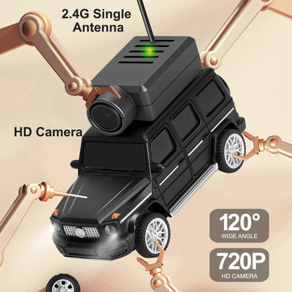 Mini RC Car with 720P HD Camera | Remote Control Spy Car with LED Lights &amp; App Control